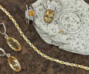 Blue Topaz and Citrine Gemstones
