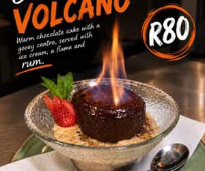 Chocolate Volcano Dessert Now at The Boathouse