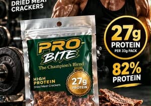 Meet Pro Bite - High-Protein Dried Meat Crackers