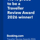 Booking.Com Traveler Award - Vooruitzicht Accommodation - Xplorio™ Gansbaai