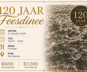 Laaste Sitplekke vir die 120 Jaar Feesdinee