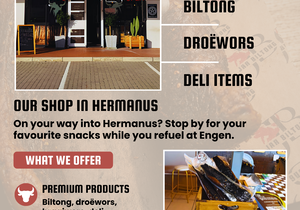 HERMANUS, YOUR BILTONG STOP AWAITS.
