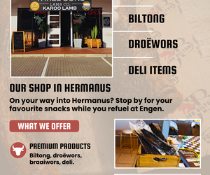 HERMANUS, YOUR BILTONG STOP AWAITS.