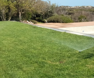 Automatic Irrigation at a Wedding Venue