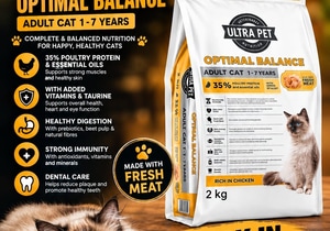 Ultra Pet Optimal Balance Adult Cat Food Back in Stock!