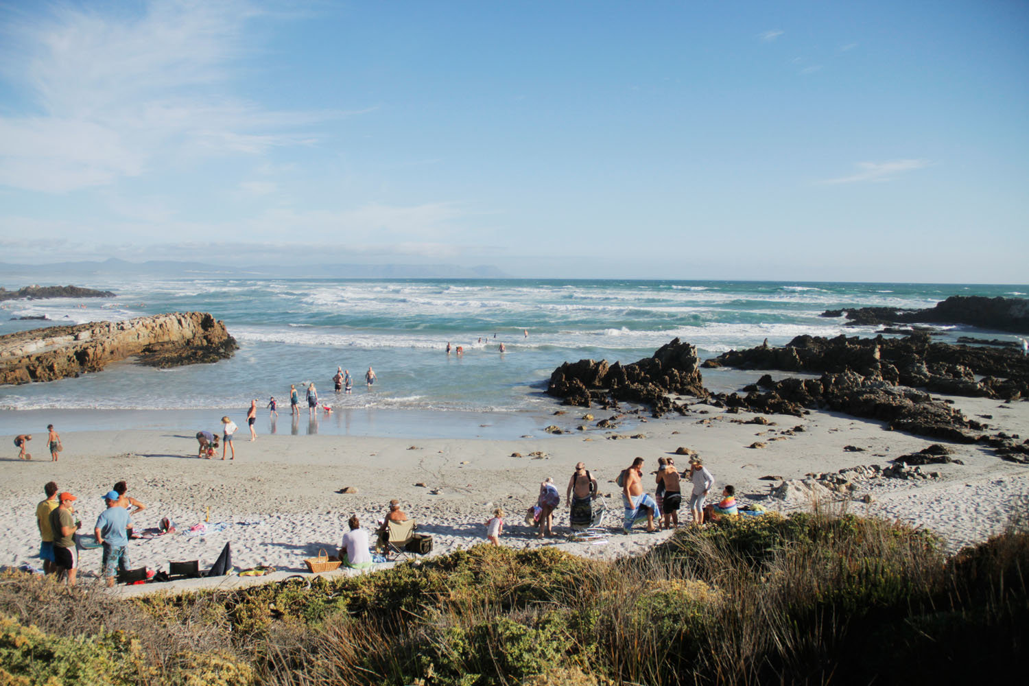 Hermanus Beaches getting busy during hot summer days