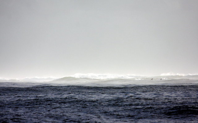 Angry sea off danger point