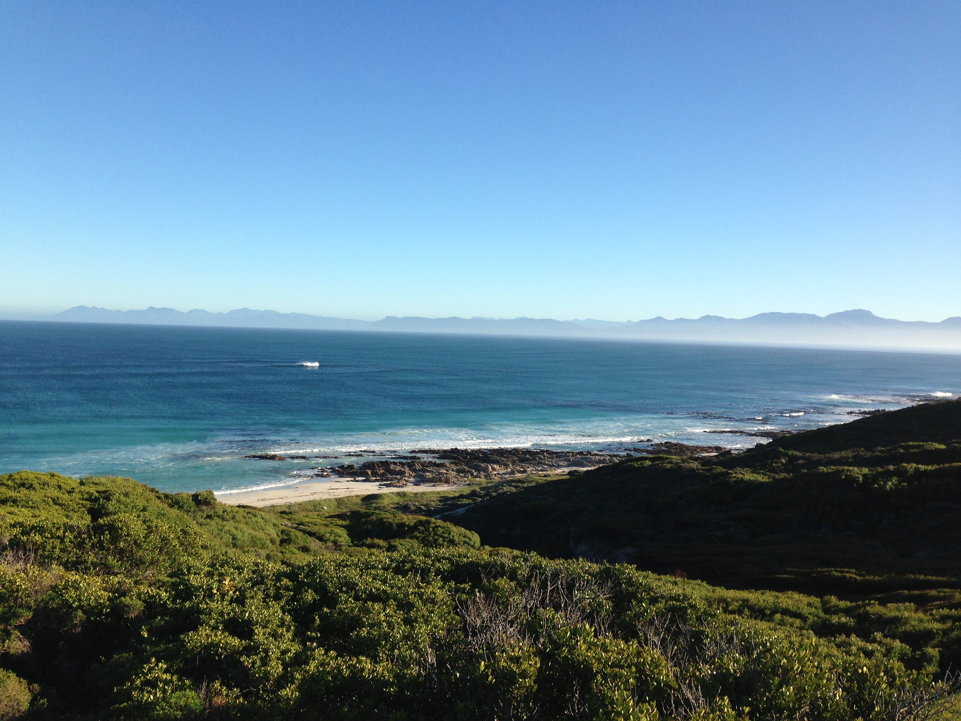 Amazing views of the ocean on one of the plots at Romansbaai