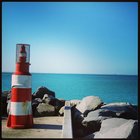 Littlest lighthouse at Struisbaai harbour Littlest lighthouse at Struisbaai harbour