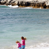 Children playing on beach