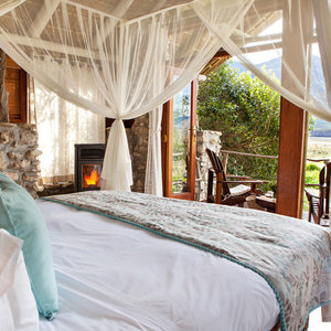 For the ultimate private getaway, Lagoon Lodge captures the essence of tranquility with just five safari-style suites secluded among ancient milkwood trees on the edge of the Hermanus Lagoon