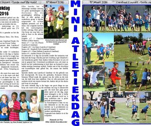 Mini Atletiekdag 12 Maart 2016