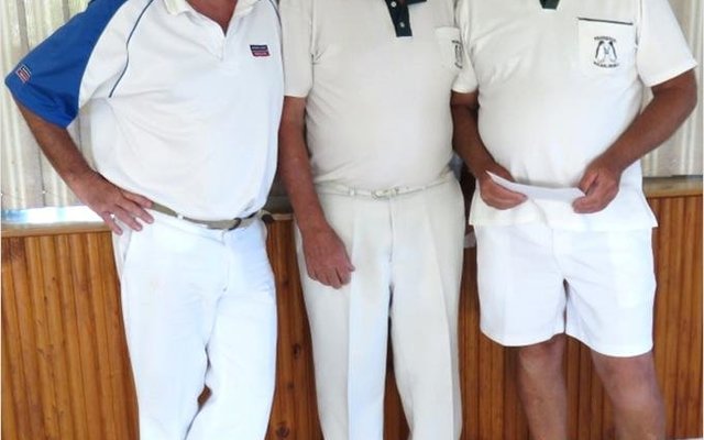 Vlnr: Brian Yarwood, Gideon Pienaar en Johan Fick.