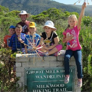 Die Voortrekkerspannetjie was opgewonde oor hulle wandeling deur die Groot Melkhout Wandelpad