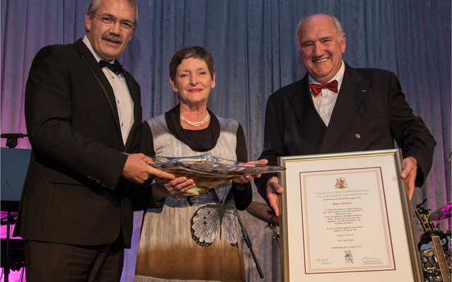 Johan Ehlers, CEO of Agri-Expo, Rina Belcher and Kobus Mulder, International Cheese Expert 