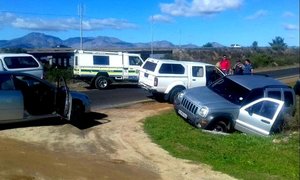 Abalone suspects collide with SAPS