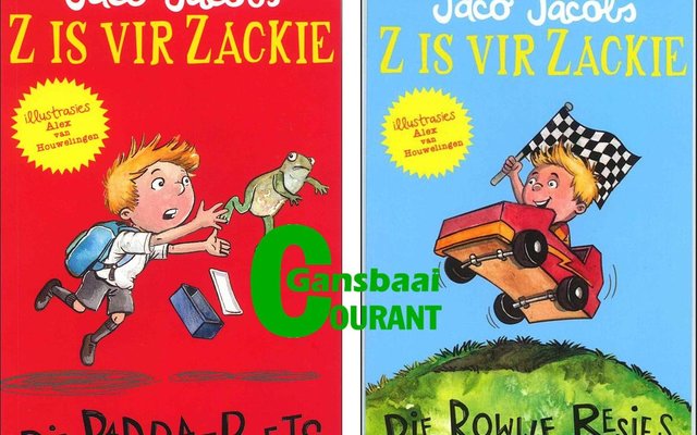 Die twee boekpryse wat die plaaslike Biblioteek met die invul van Gansbaai Courant se Blokkiesraaisel gewen het