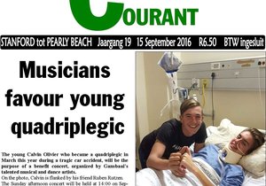 Musicians favour young quadriplegic