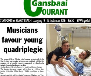 Musicians favour young quadriplegic