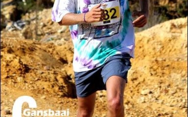 Chris Groenewald wat vyfde geëindig het tydens Sondag se wedloop op die pragtige terrein van Groeneweide.