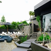 heated salt water pool