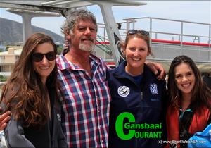 TV stars on shark diving cruise