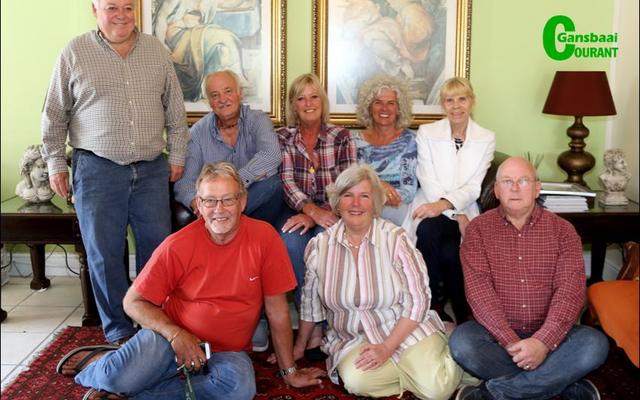 Pearly  Beach  Ratepayers’ Association management committee front fltr: Ex Officio member & ward councilor, Alderman Dudley Coetzee, Peter Burton-Moore (Treasurer), Isolde Smith (Memberships Secretary), Alderman Dudley Coetzee (Ex Officio member & Ward Councillor) Back fltr: Mike Lamb (Fundraising),   Dave Kunneke (Infrastructure & Disaster Management), Shirley Coetzee (Chairperson), Vivienne Burton-Moore (Secretary & Ward Committee representative), Nelia Muller Hurter (Building Plans & Development). Absent:  Jason Stonehewer (Conservancy Chairperson and representative on PBRPA).