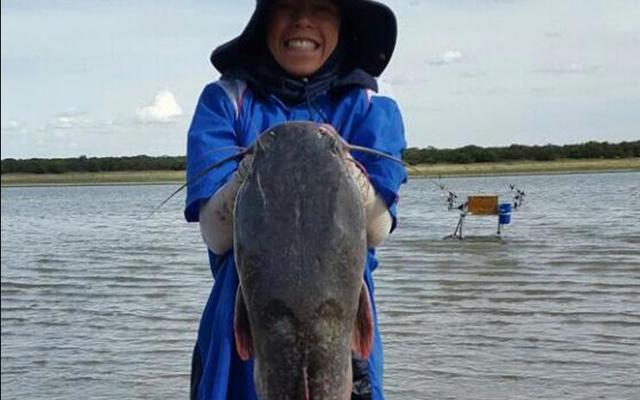 Iwhan van der Merwe met die barber van 18.97 kg wat van hom ‘n Ope Suid-Afrikaanse rekordhouer gemaak het – net 0.4 gram onder die algehele rekord.