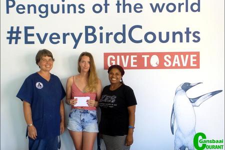 Kayleigh Hawkins, a returning international marine volunteer, started  a  GoFundMe fundraiser seven months ago to help African penguins in peril at the African Penguin and Seabird Sanctuary near Kleinbaai. Her goal was to raise £300 (approximately R5 000). Kayleigh is back in Gansbaai for six weeks having raised a total amount of £940 (R16 239) of which she is also donating an amount of R1 700 to the Dyer Island Conservation Trust's DEEP programme.