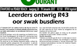 Leerders ontwrig R43 oor swak busdiens