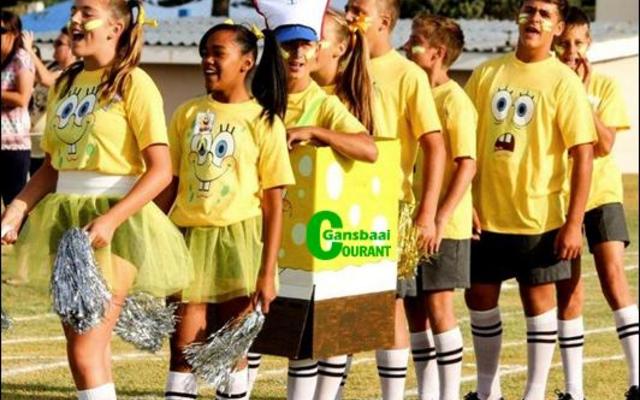 Die Geelspan se dirigente, met die tema “SpongeBob SquarePants”, was nie juis  gepla oor die sangbeker nie - hulle het die puntebeker gewen.