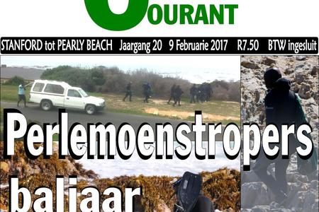 Perlemoenstropers het die afgelope week weer baljaar in die Overstrand se waters.  Inwoners trek hul kameras nader en maak oproepe na regeringskantore, maar sonder enige reaksie.  Selfs die betrokke registrasienommers van voertuie is beskikbaar, maar  die perlemoenstropers oes voort. ‘n Afvaardiging van die Wes-Kaapse regering was Woensdag, 8 Februarie 2017 in Gansbaai vir ‘n publieke vergadering, waartydens insette deur inwoners gelewer is.  Die eerste soortgelyke vergadering is in Saldanhabaai gehou. Na die derde vergadering in Kaapstad vandeesweek, sal ‘n verslag voor die Wes-Kaapse Parlement gelê word.