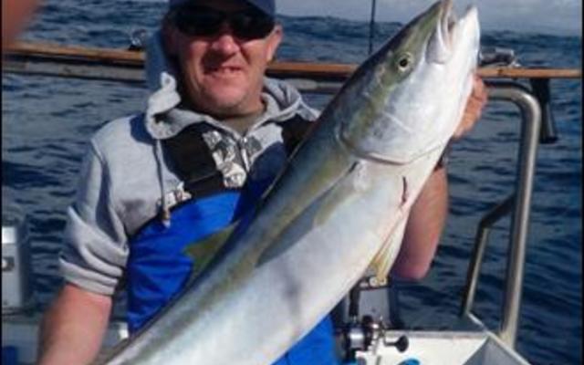 Voorsitter Johan van Zyl het nou wel nie ‘n rekord verbeter nie, maar het goeie rede om tevrede te voel met sy geelstert van 8.34kg.  