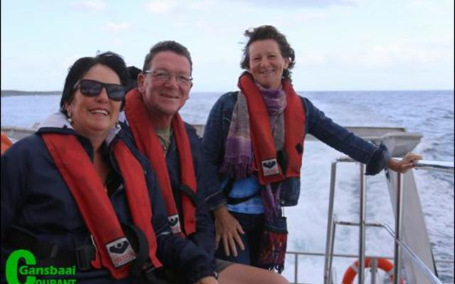 Local business people, Martiena and Du Toit Kotze, and Caron Lee.