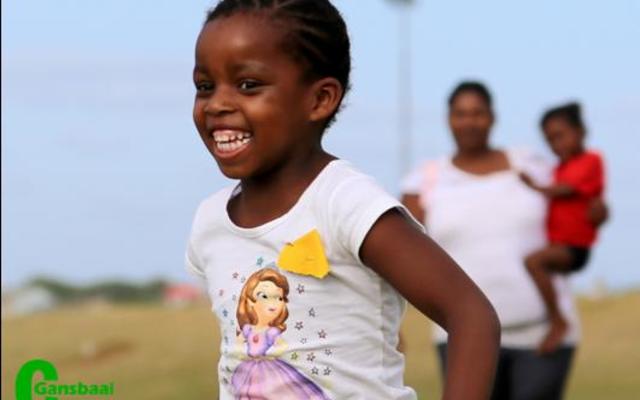 Alicia Dhysua geniet elke oomblik van haar wedloop.