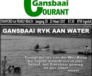 Gansbaai ryk aan water