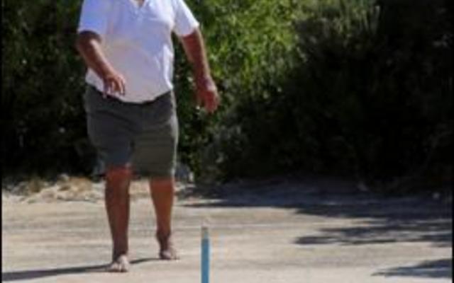 Die jukskeispan se sameroeper in Pearly Beach – Dirk van der Westhuizen.