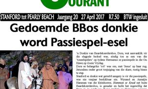 Gedoemde BBos donkie word Passiespel-esel
