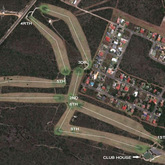 Aerial view of Gansbaai Golf Club Overberg 