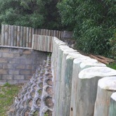 CCA Wooden Pole Fence