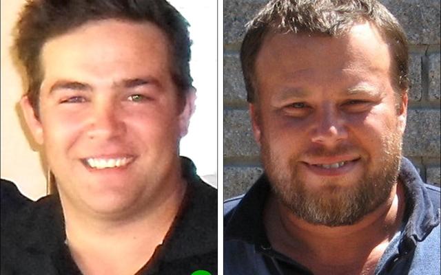 Daniel van der Merwe (foto links) en Francois van der Merwe (foto regs) was verlede Saterdag die Gekombineerde Enkel Stablefordwenners.