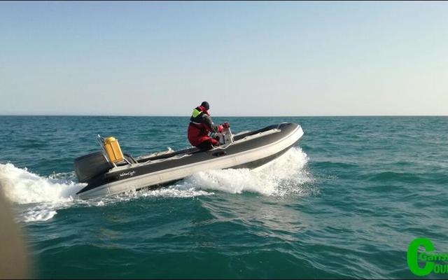 A DAFF officer was spotted while confiscating a rubber duck near Dyer Island.  Their hands are tied because they are outnumbered.