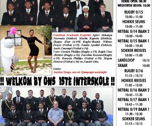 1ste Interskole: Gansbaai Academia vs Eben Dönges
