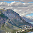 "Rotary View" Original plein air painting of Voelklip, Hermanus from Rotary Way
