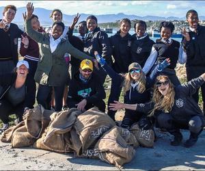 Marine Science Club learners involved in stashing beach trash