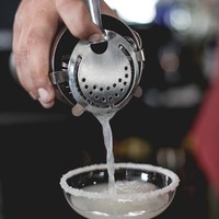 Pouring a margarita