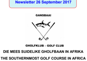 Newsletter 26 September 2017