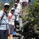 Walking down to the Fynbos Retreat waterfall