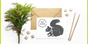 Christmas Squirrel Card