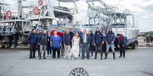 slash fin crew, marine dynamics, wedding at sea, engagement at sea, capturedphotography